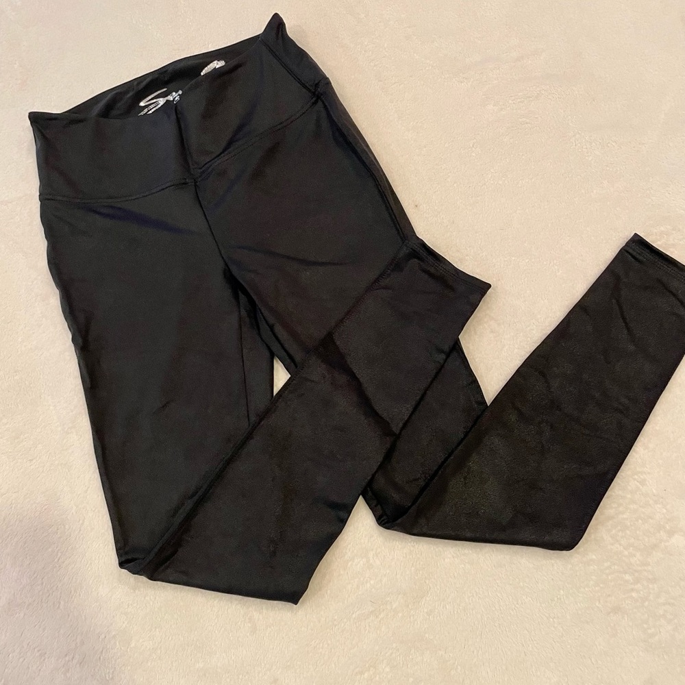 Faux crackle leather leggings - Seven 7